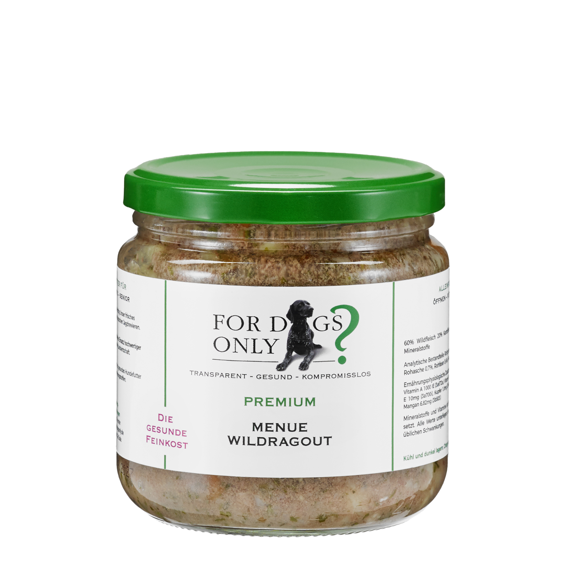 Aktionsmenue: Premium Hundefutter Menue Wildragout