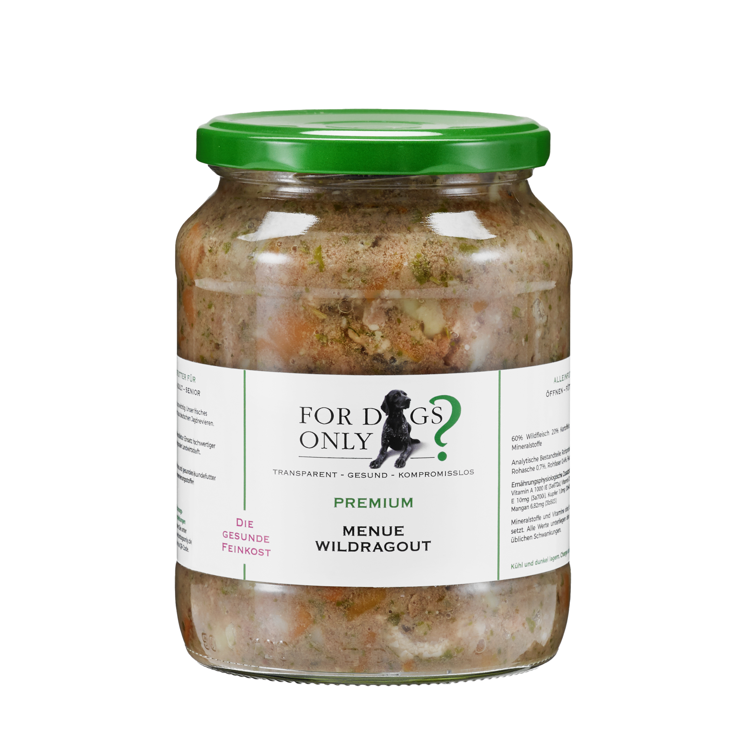 Aktionsmenue: Premium Hundefutter Menue Wildragout