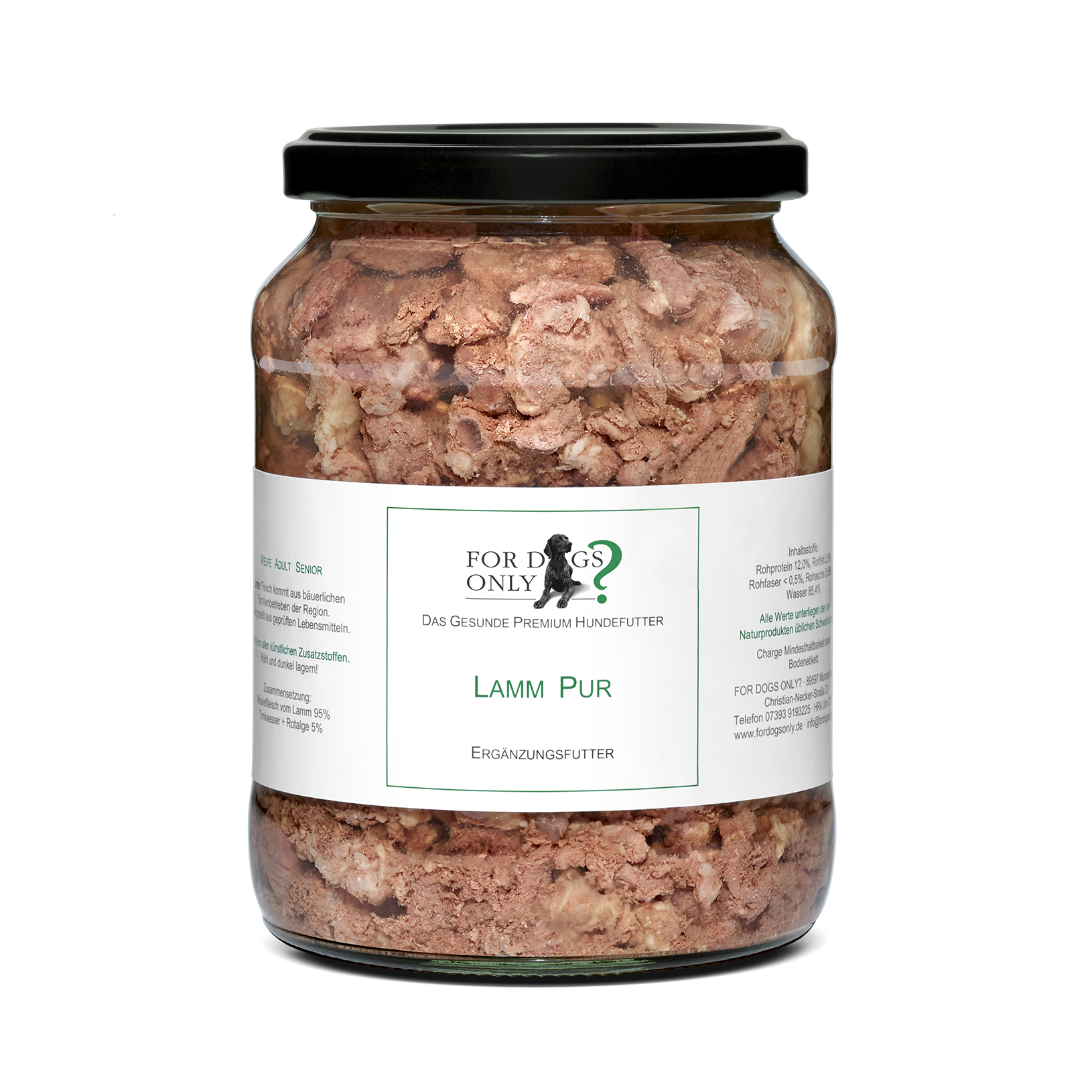 Premium Hundefutter Lamm Pur