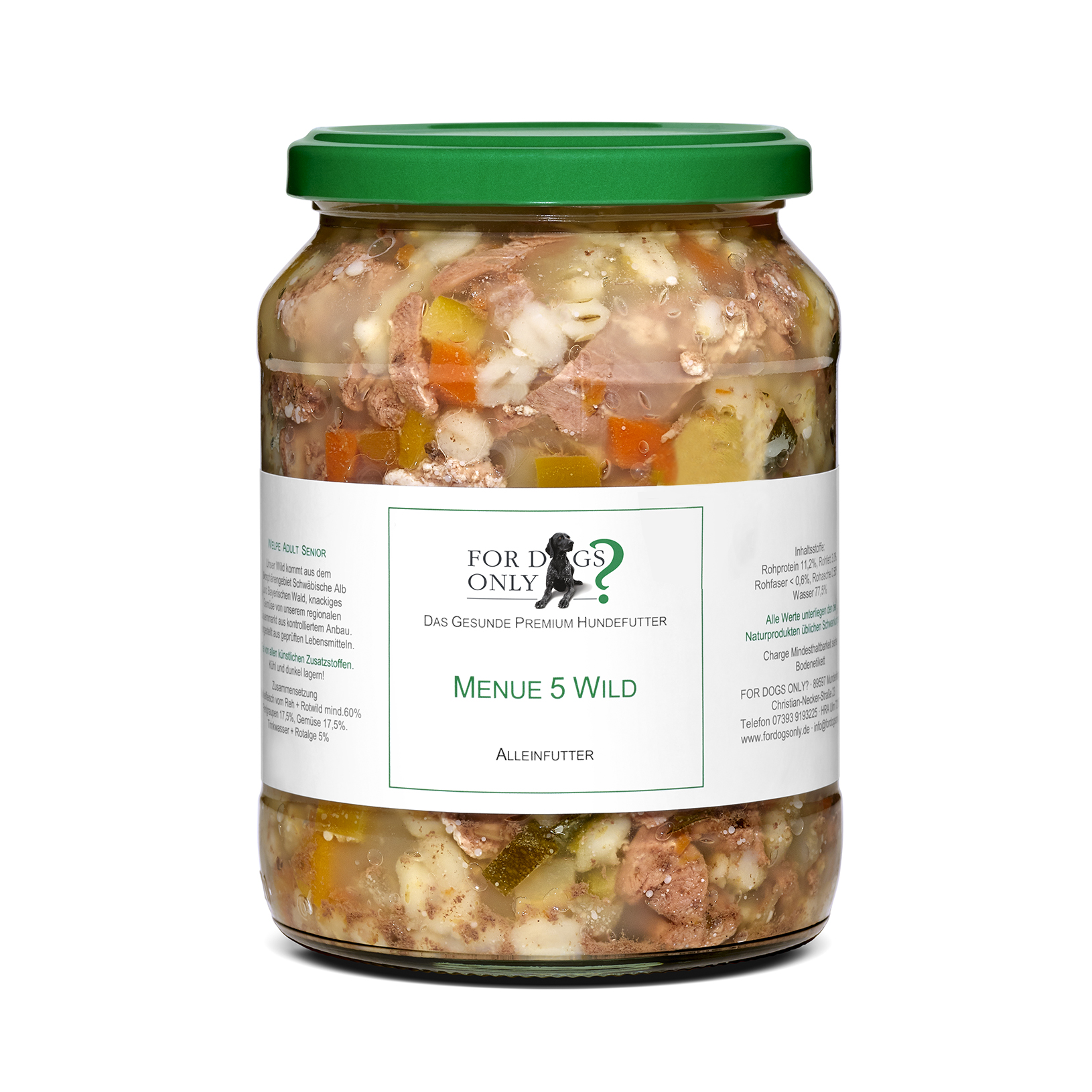 Premium Hundefutter Menue Wild