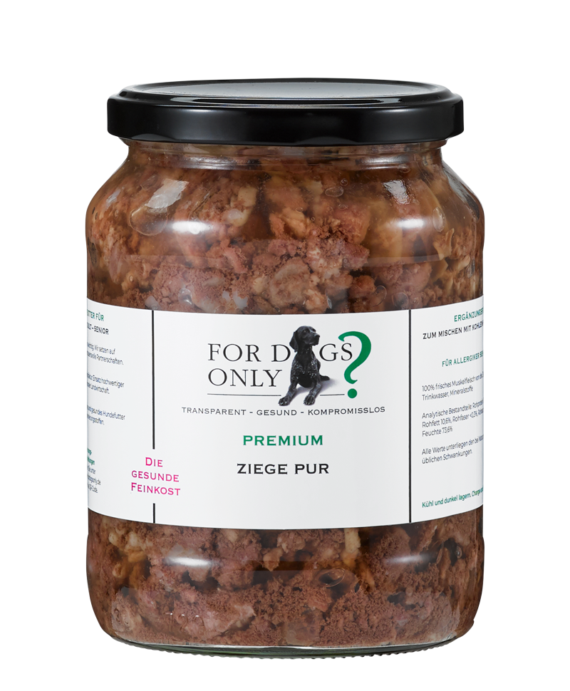 Premium Hundefutter Ziege Pur