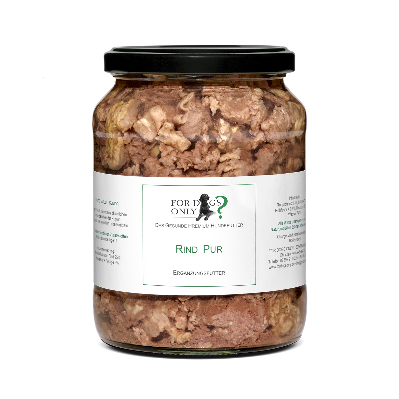 Premium Hundefutter Rind Pur