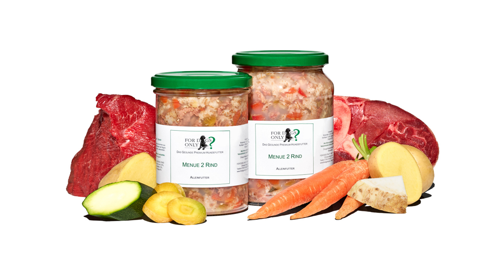Premium Hundefutter Menue Rind