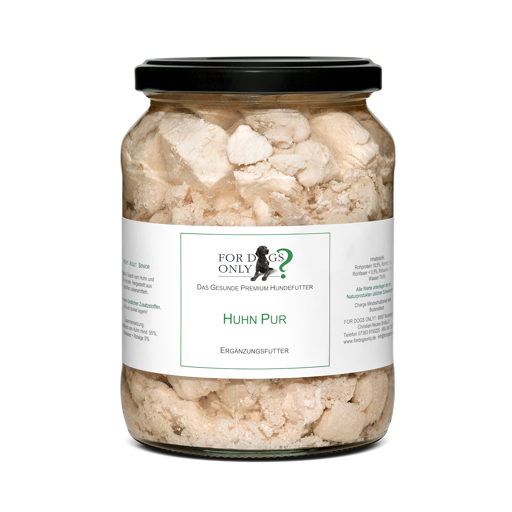 Premium Hundefutter Huhn Pur