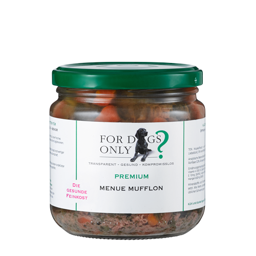 Premium Hundefutter Menue Mufflon