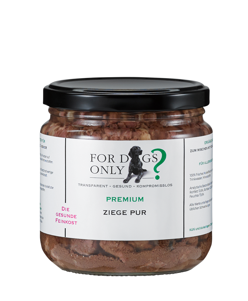 Premium Hundefutter Ziege Pur