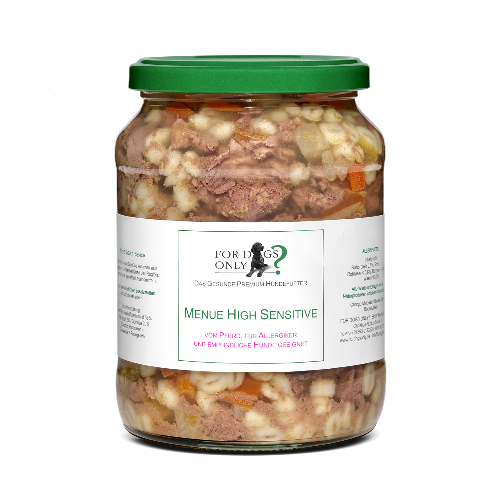 Premium Hundefutter Menue High Sensitive