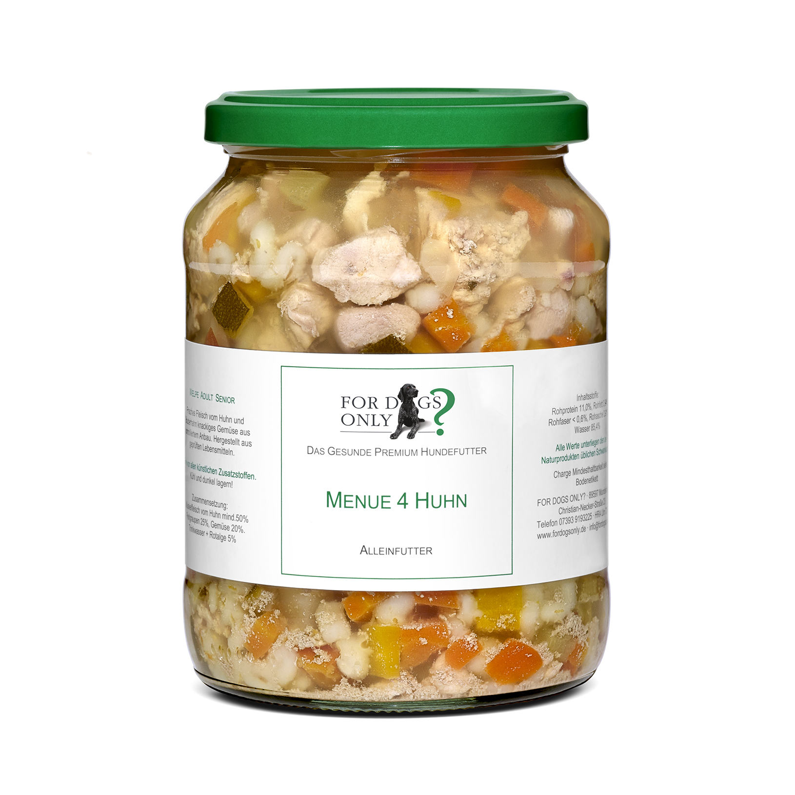Premium Hundefutter Menue Huhn