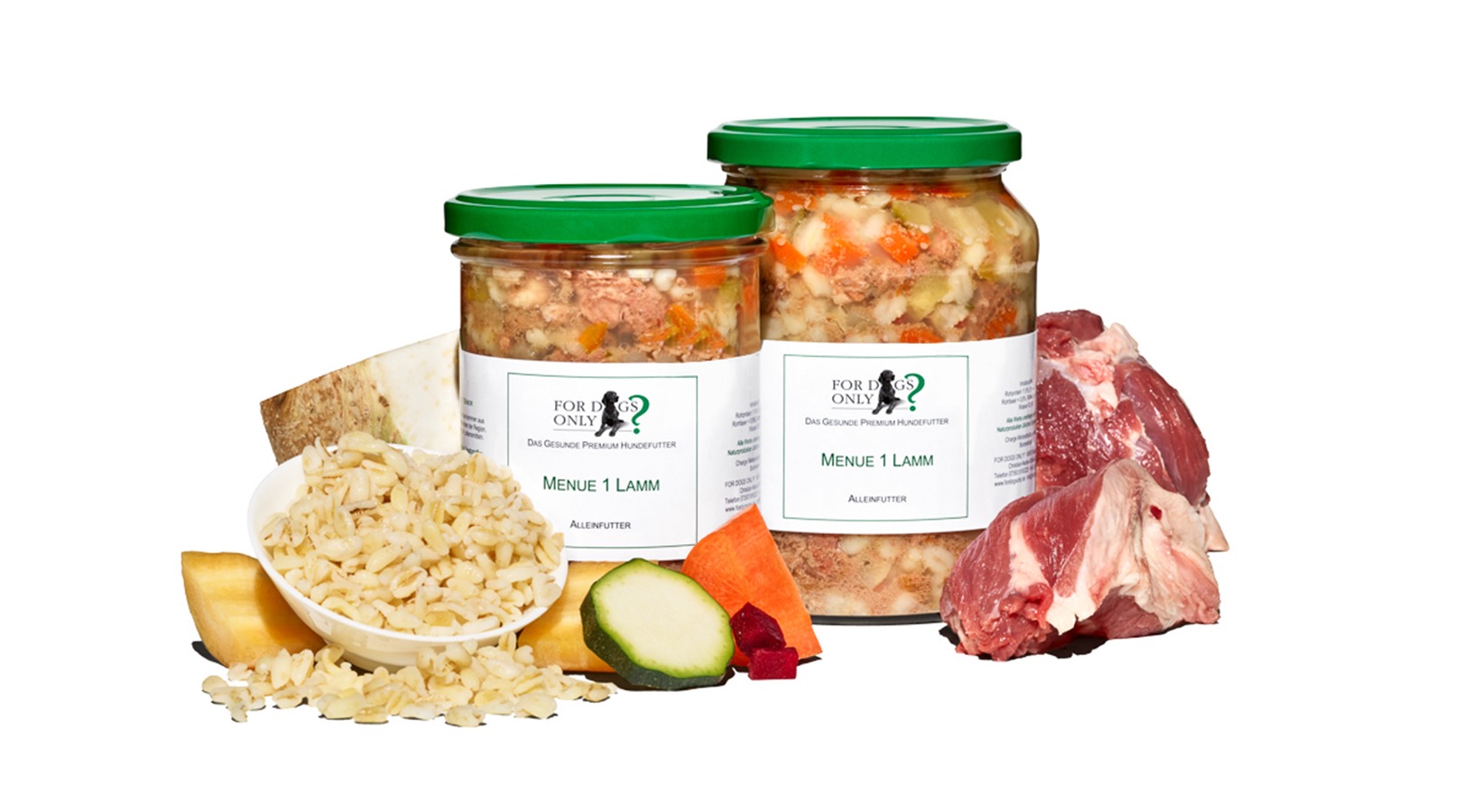 Premium Hundefutter Menue Lamm