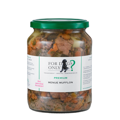 Premium Hundefutter Menue Mufflon