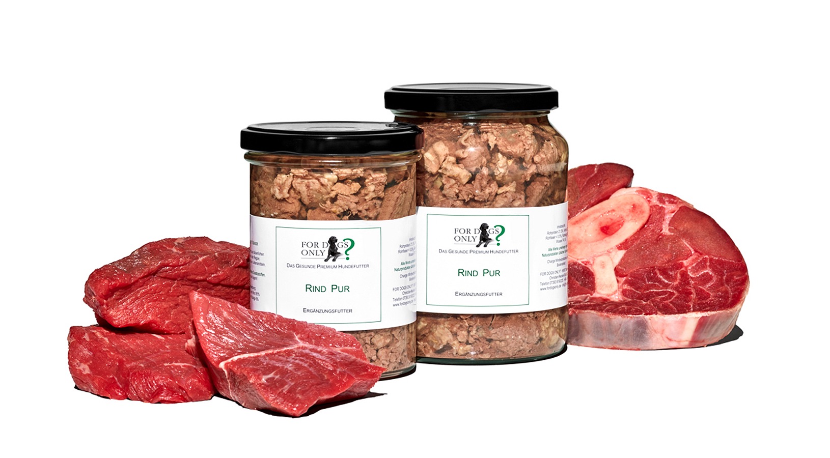 Premium Hundefutter Rind Pur